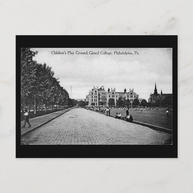 Old Postcard - Girard College, Philadelphia PA (Front)