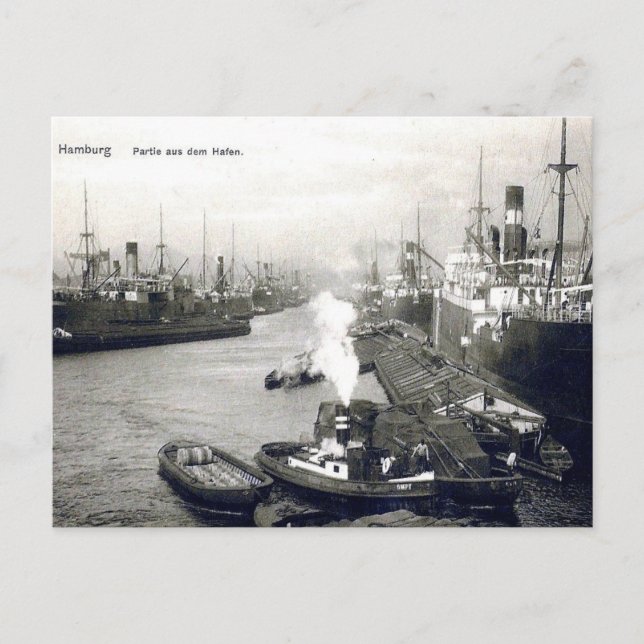 Old Postcard - Hamburg, Germany. (Front)