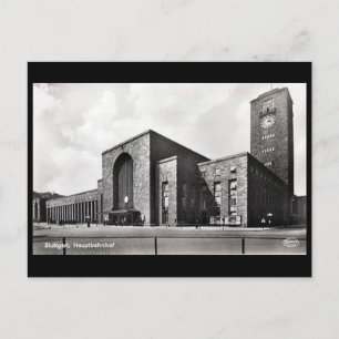 Old Postcard - Hauptbahnhof, Stuttgart