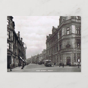 Old Postcard - High St, Perth, Scotland