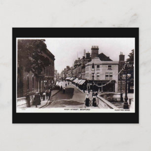 Old Postcard, High Street, Bedford, in 1918 Postcard
