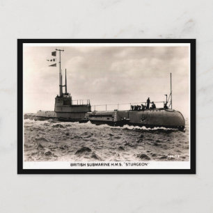 Old Postcard - HM Submarine "Sturgeon"