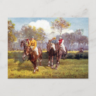Old Postcard - Horse Racing