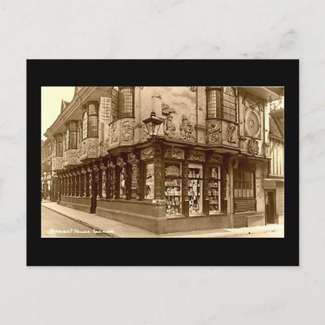 Old Postcard, Ipswich Postcard (Front)