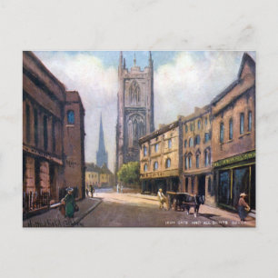 Old Postcard - Iron gate, Derby