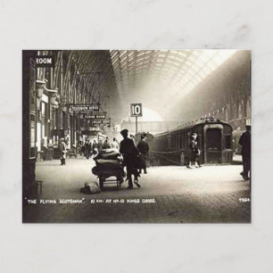 Old Postcard - King's Cross Station, London