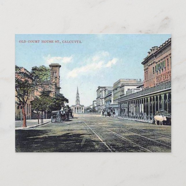 Old Postcard - Kolkata, India (Front)