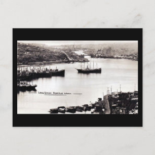 Old Postcard - Lake Union, Seattle WA