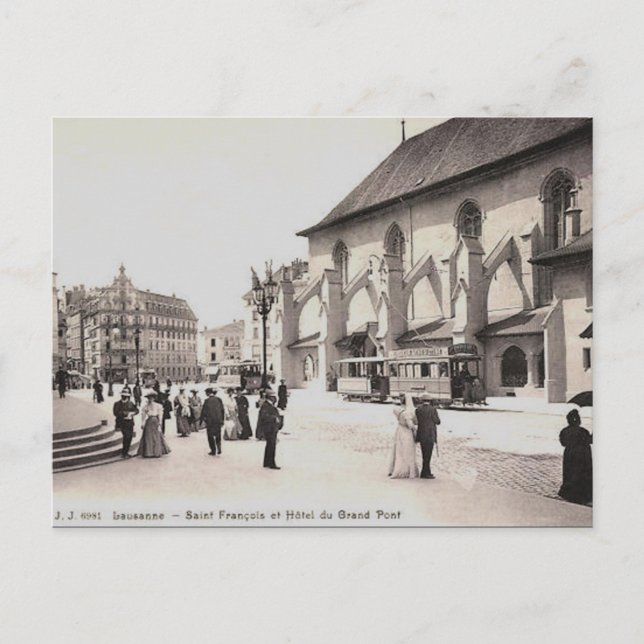 Old Postcard - Lausanne, Switzerland (Front)