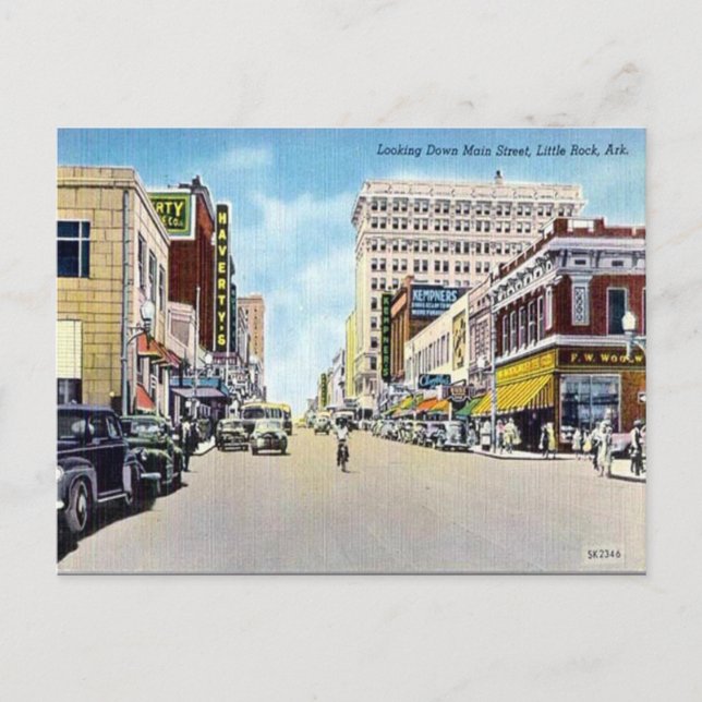 Old Postcard - Little Rock, Arkansas, USA (Front)