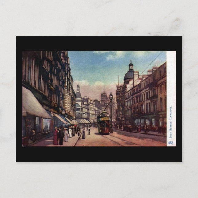 Old Postcard - Lord Street, Liverpool (Front)