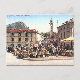 Old Postcard - Lugano, Switzerland
