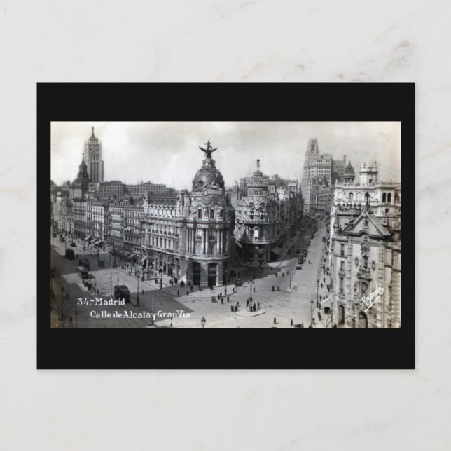 Old Postcard - Madrid (Front)