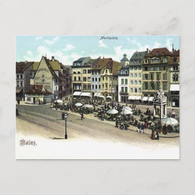 Old Postcard - Mainz, Germany (Front)