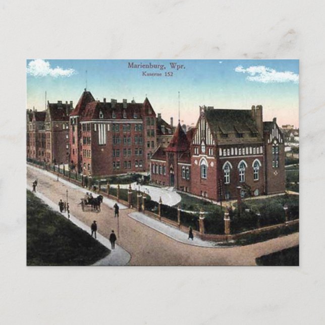 Old Postcard - Malbork/Marienburg, Poland (Front)