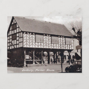 Old Postcard - Market House, Ledbury.