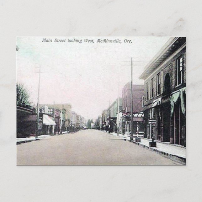 Old Postcard - McMinnville, Oregon, USA (Front)