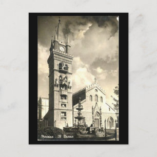 Old Postcard - Messina, Cathedral