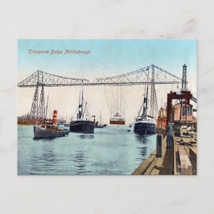 Old Postcard - Middlesborough Transporter Bridge