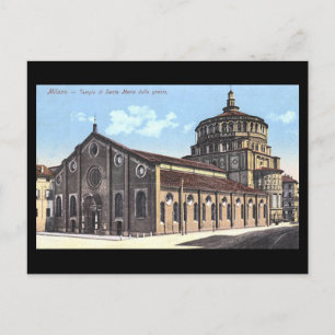 Old Postcard - Milan, Santa Maria delle grazie