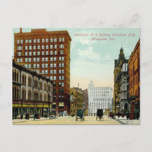 Old Postcard - Milwaukee, Wisconsin, USA (Front)