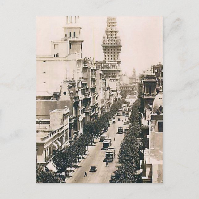 Old Postcard - Montevideo, Uruguay (Front)