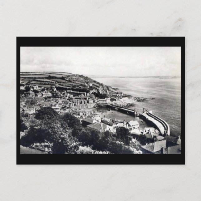 Old Postcard - Mousehole, Cornwall (Front)