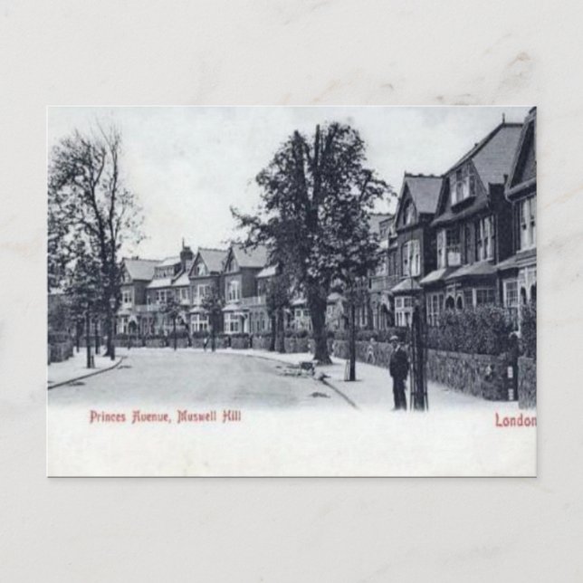 Old Postcard - Muswell Hill, London (Front)