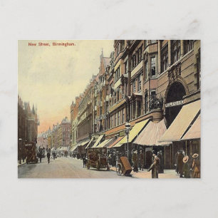 Old Postcard - New Street, Birmingham