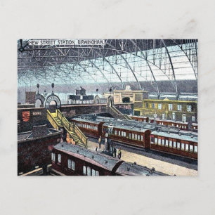 Old Postcard - New Street Station, Birmingham