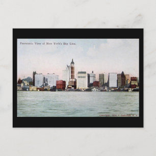 Old Postcard - New York City Skyline