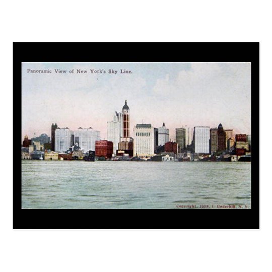Old Postcard - New York City Skyline