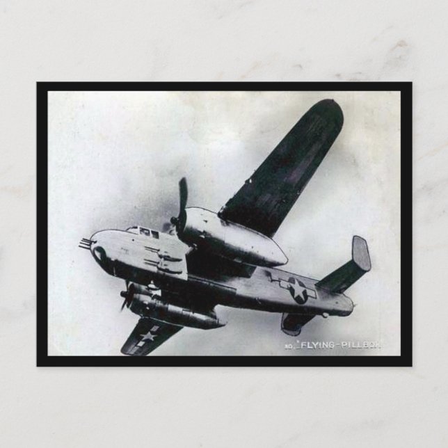 Old Postcard - North American B-25 Mitchell (Front)