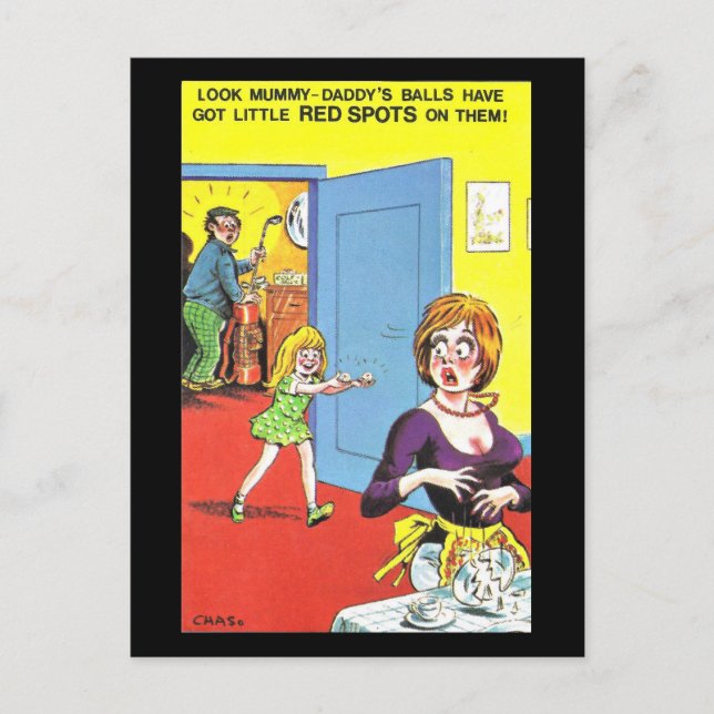 Old Postcard - Old Comic Golf Postcard (Front)