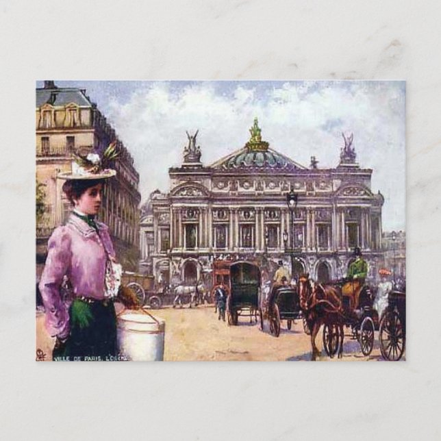 Old Postcard - Paris - l'Opera (Front)