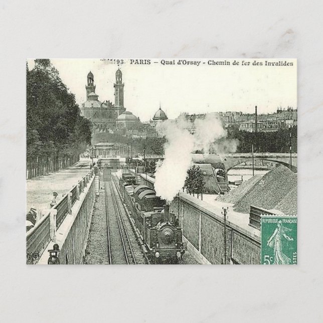 Old Postcard - Paris, Quai d'Orsay (Front)