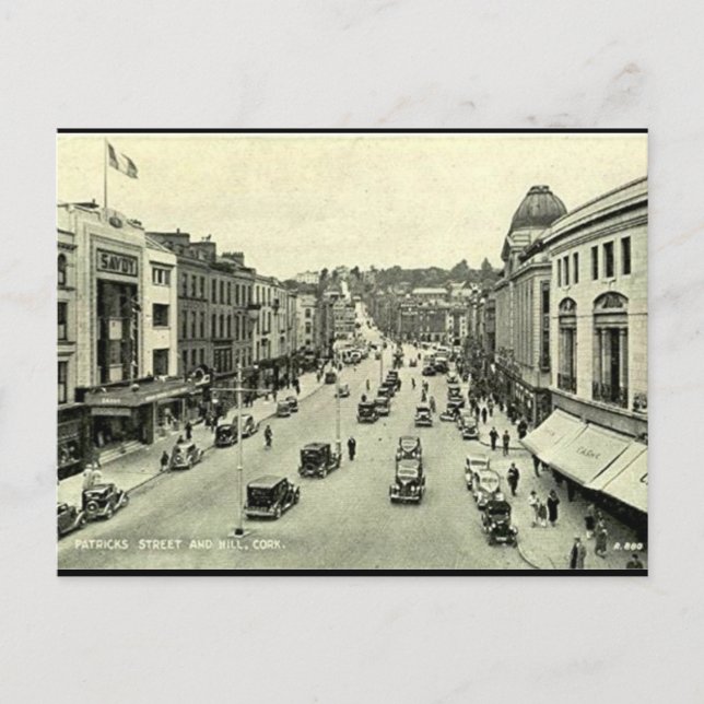 Old Postcard - Patricks St, Cork, Ireland (Front)