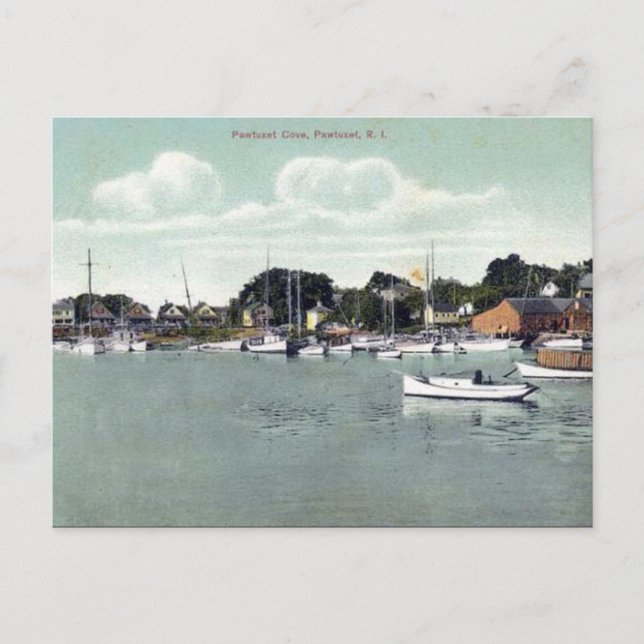 Old Postcard - Pawtuxet Cove, Rhode Island, USA (Front)