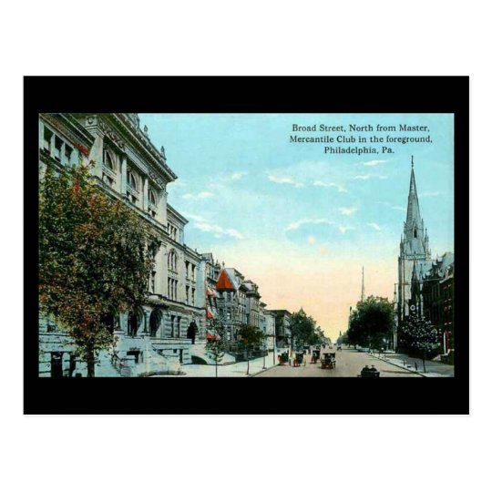 Old Postcard - Philadelphia, Broad Street