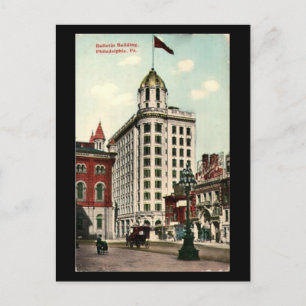 Old Postcard - Philadelphia Bulletin Building