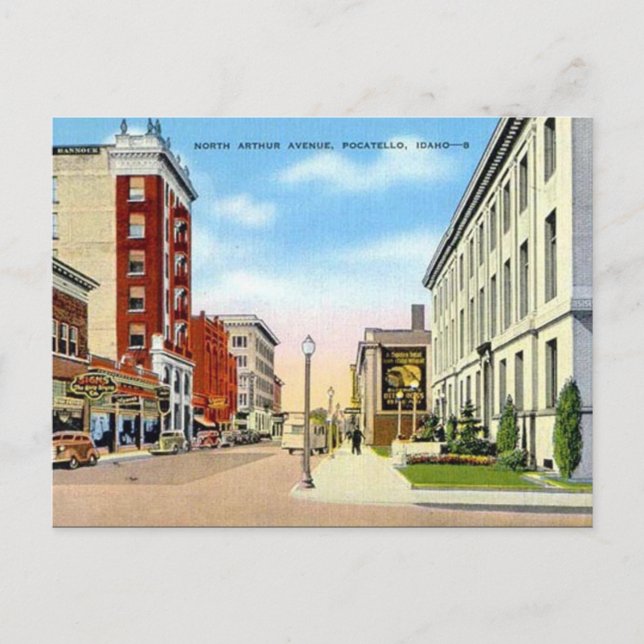 Old Postcard - Pocatello, Idaho, USA (Front)