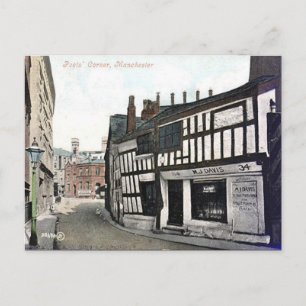 Old Postcard - Poets' Corner, Manchester
