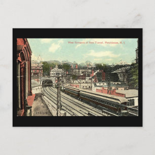 Old Postcard - Providence RI, Railway Tunnel
