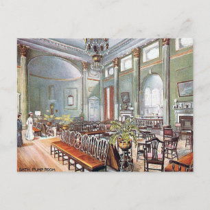 Old Postcard - Pump Room, Bath, Somerset