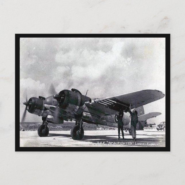 Old Postcard - RAF Bristol "Beaufighter" (Front)