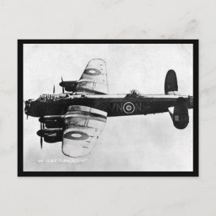 Old Postcard - RAF Lancaster Bomber