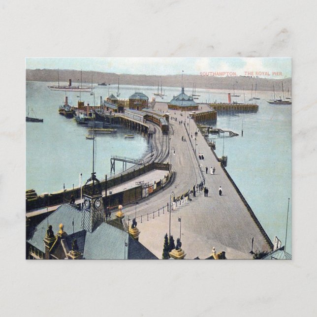 Old Postcard - Royal Pier, Southampton (Front)
