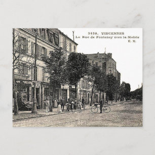 Old Postcard - Rue de Fontenay, Vincennes