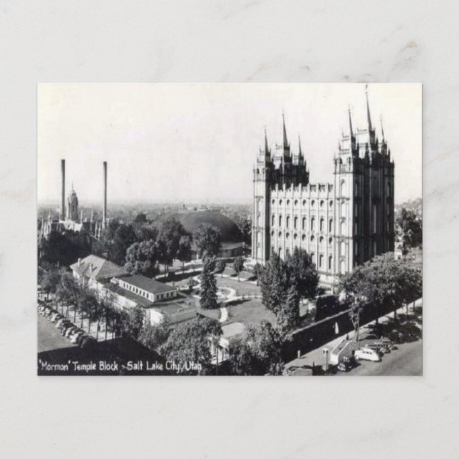 Old Postcard - Salt Lake City, Utah, USA (Front)