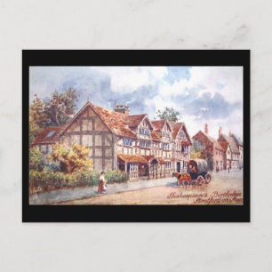 Old Postcard - Shakespeare's Birthplace, Stratford